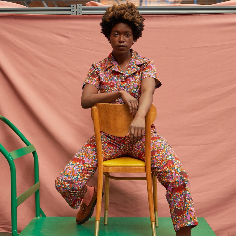 Big Bud Press Meadow Short Sleeve Jumpsuit - Picture 3 of 6